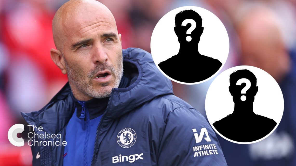 Enzo Maresca looks on during Nottingham Forest FC v Chelsea FC, inset mystery player x2