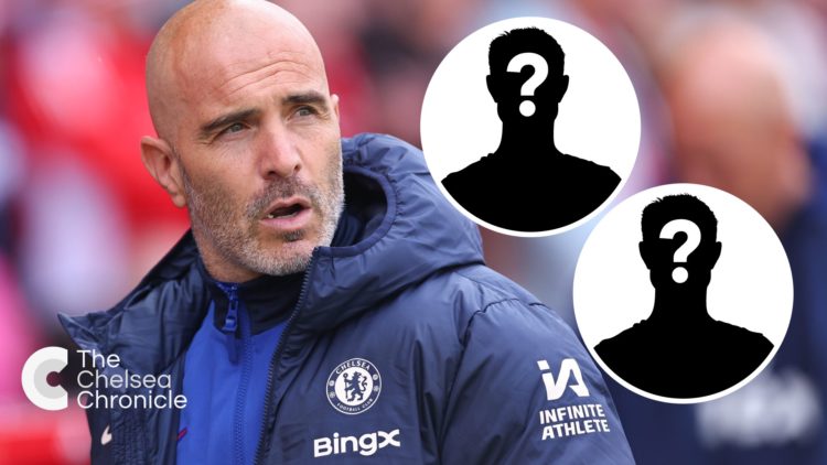 Enzo Maresca looks on during Nottingham Forest FC v Chelsea FC, inset mystery player x2