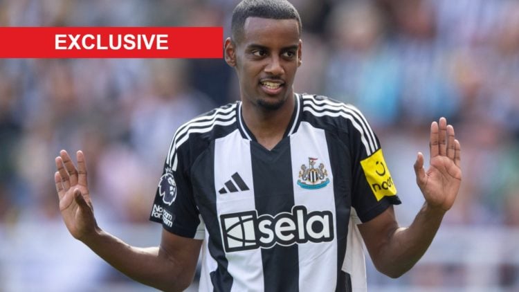 Alexander Isak gestures during Newcastle United FC v Ipswich Town FC - Premier League