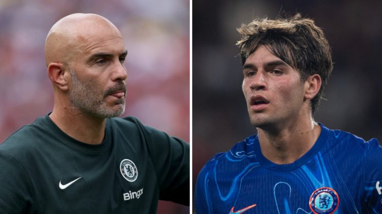 Picture one Enzo Maresca the Chelsea manager at the Club World Cup. zzPicture two Marc Guiu playing for Chelsea against Servette in the Conference ...