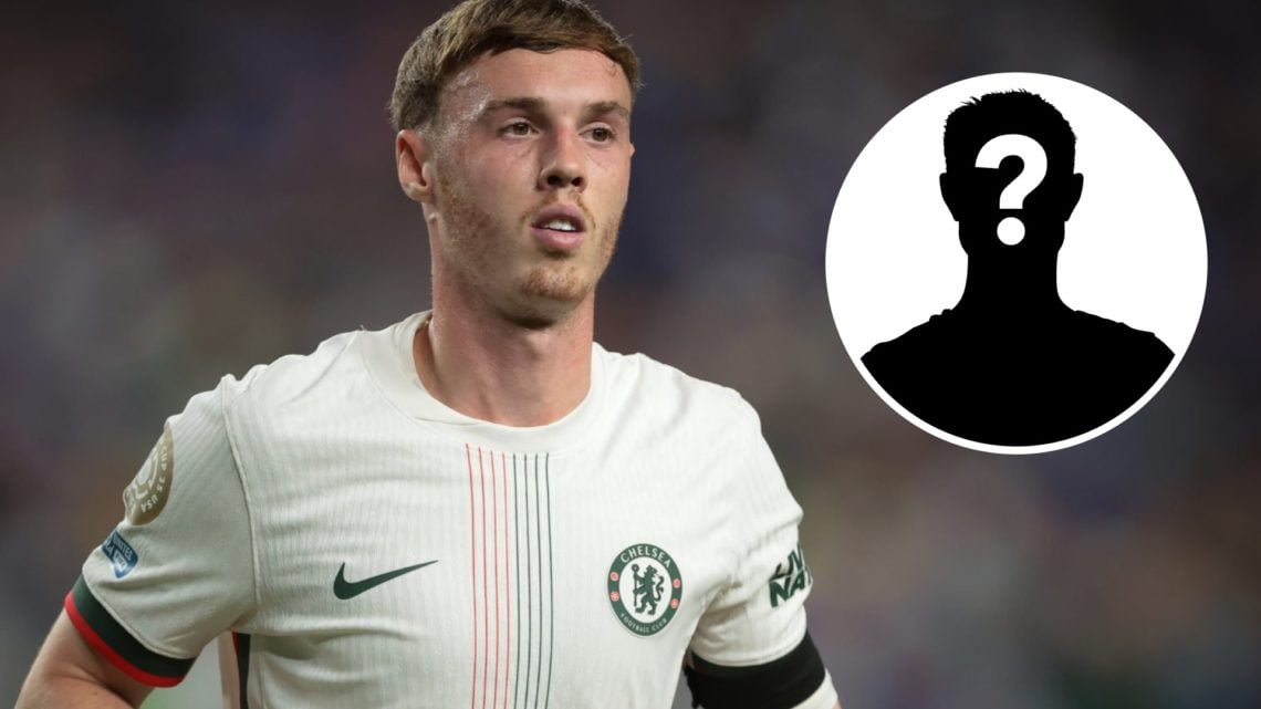 Cole Palmer for Chelsea in the Club World Cup match against Palmeiras. Inset, mystery football player