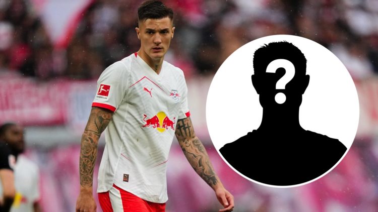 Benjamin Sesko looks on during RB Leipzig v VfB Stuttgart - 1. Bundesliga