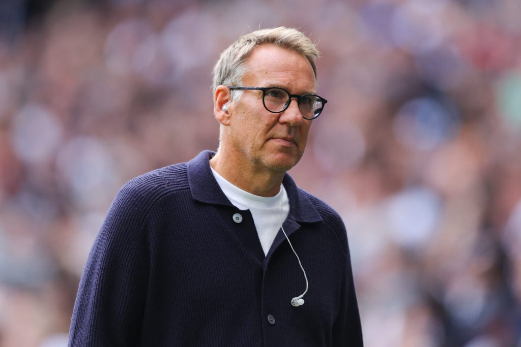 Sky Sports pundit Paul Merson during the Premier League match between Tottenham and Arsenal.