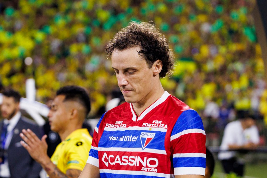David Luiz looks on ahead of Atletico Bucaramanga v Fortaleza - Copa CONMEBOL Libertadores 2025