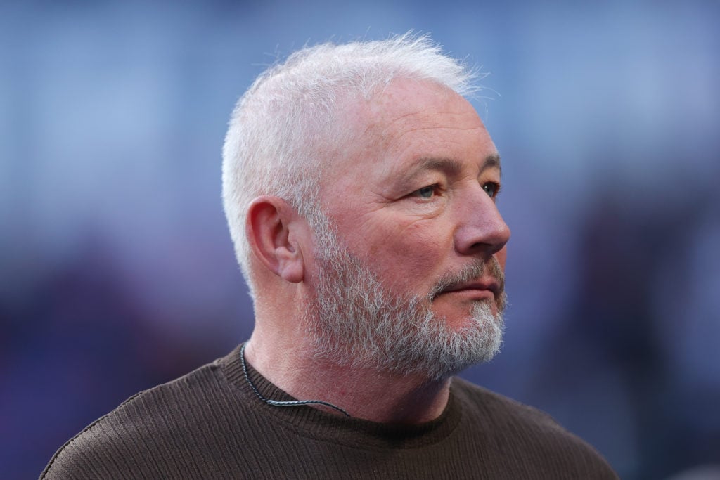 Ally McCoist looks on during Paris Saint-Germain v Arsenal FC - UEFA Champions League 2024/25 Semi Final Second Leg