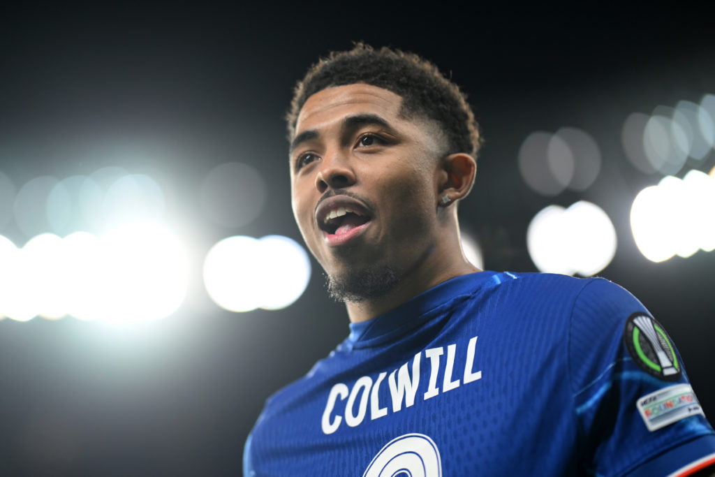 Chelsea defender Wesley Fofana wearing Levi Colwill's shirt