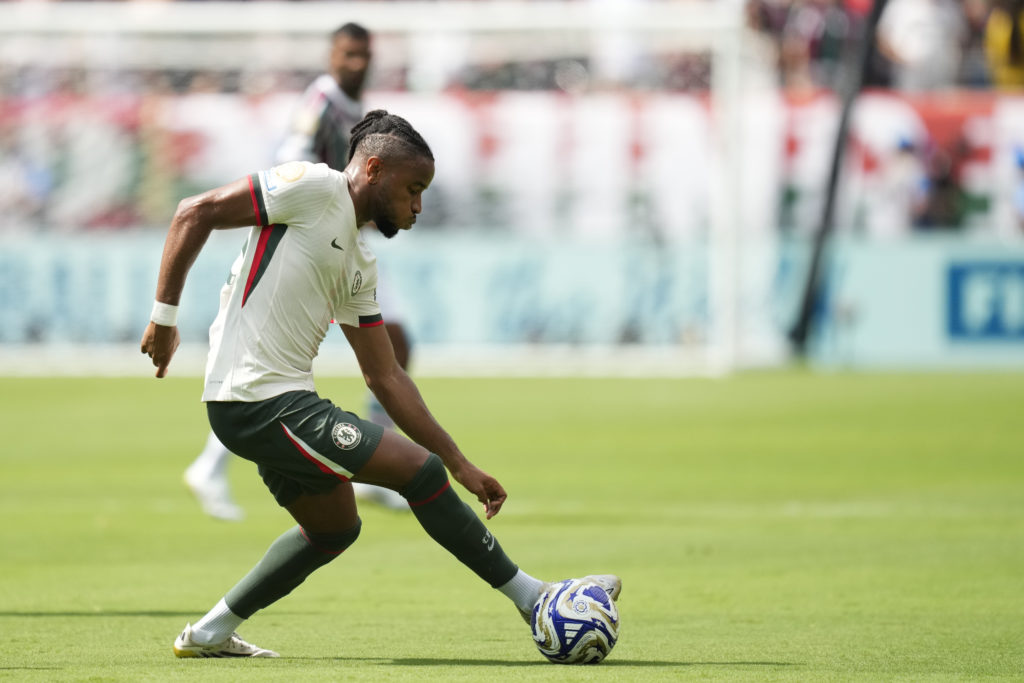 Christopher Nkunku in action during Fluminense FC v Chelsea FC: Semi Final - FIFA Club World Cup 2025