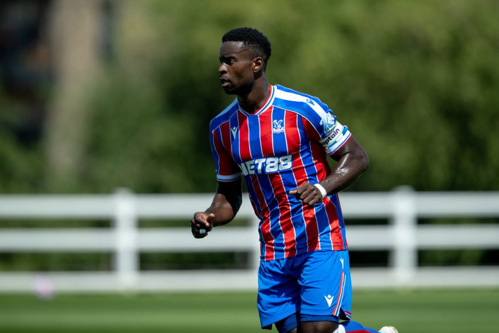 Marc Guehi playing for Crystal Palace against Millwall in a pre-season friendly.