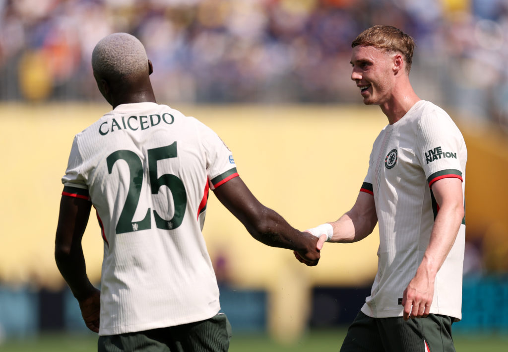 Chelsea's Cole Palmer and Moises Caicedo during Club World Cup game