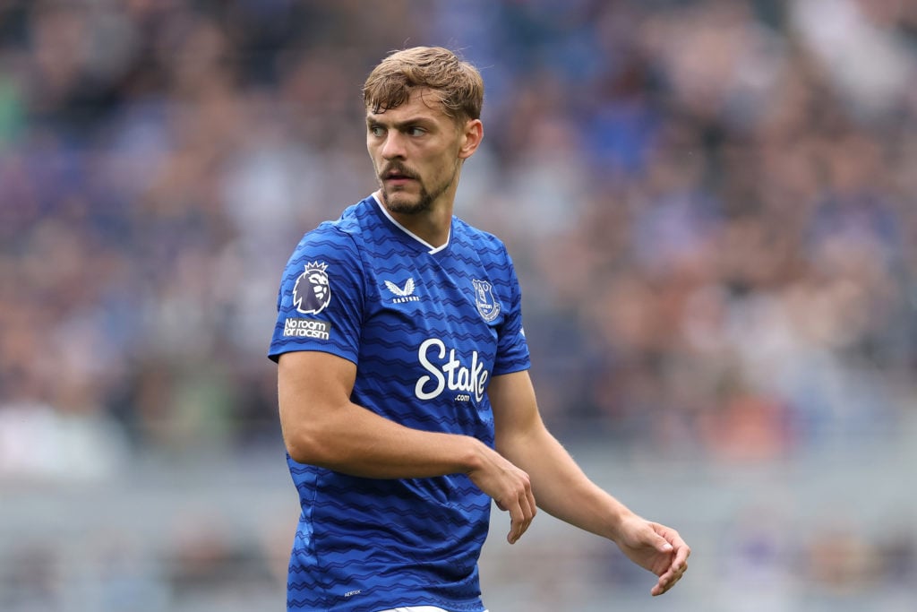 Kiernan Dewsbury-Hall looks on during Everton v AS Roma - Pre-Season Friendly