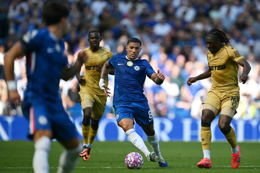 Enzo Fernandez in action during-ENG-PR-CHELSEA-CRYSTAL PALACE