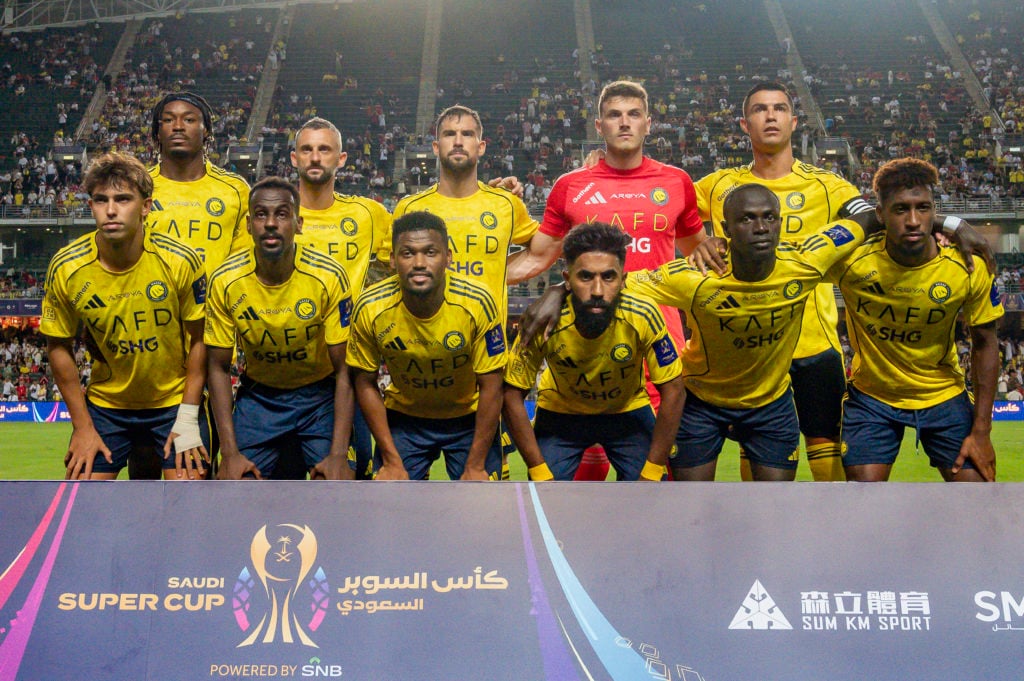 Al-Nassr squad pose for photo ahead of Al-Nassr v Al-Ittihad - Saudi Super Cup Semi Final