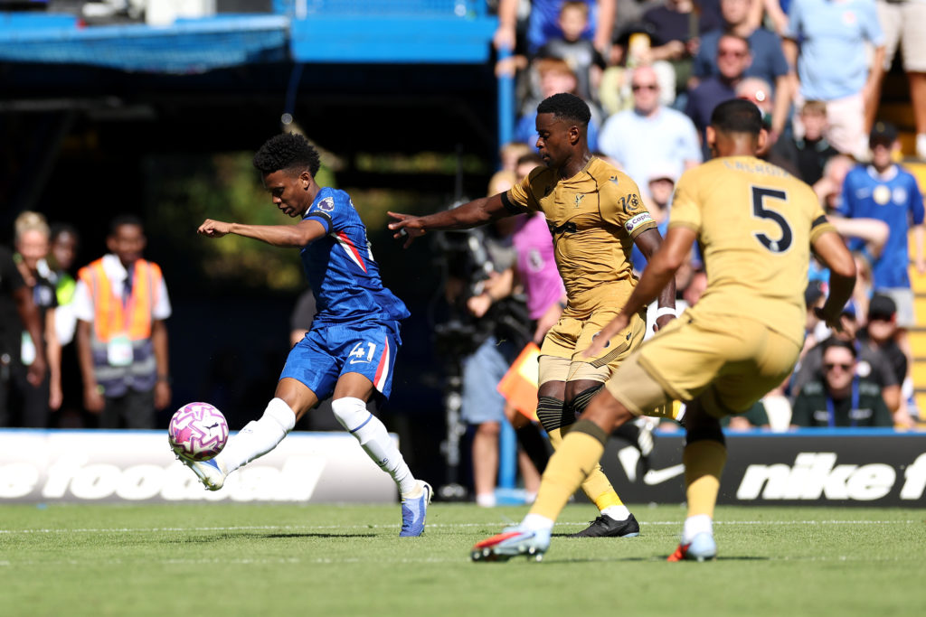 Estevao Willian for Chelsea against Crystal Palace in the Premier League.