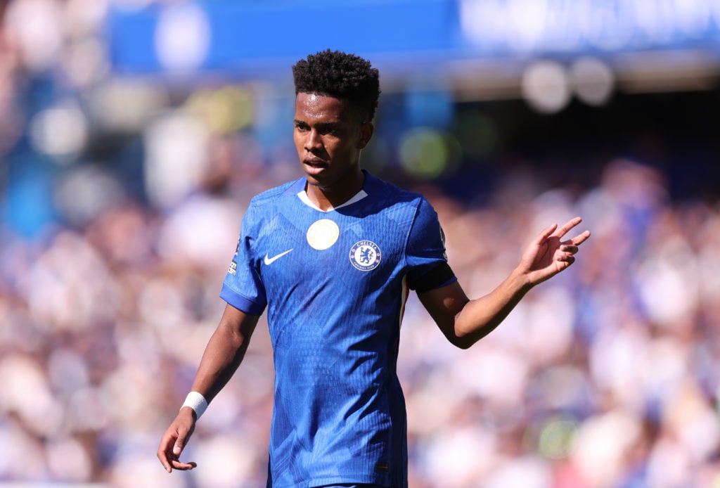Estevao Willian gestures during Chelsea v Crystal Palace - Premier League