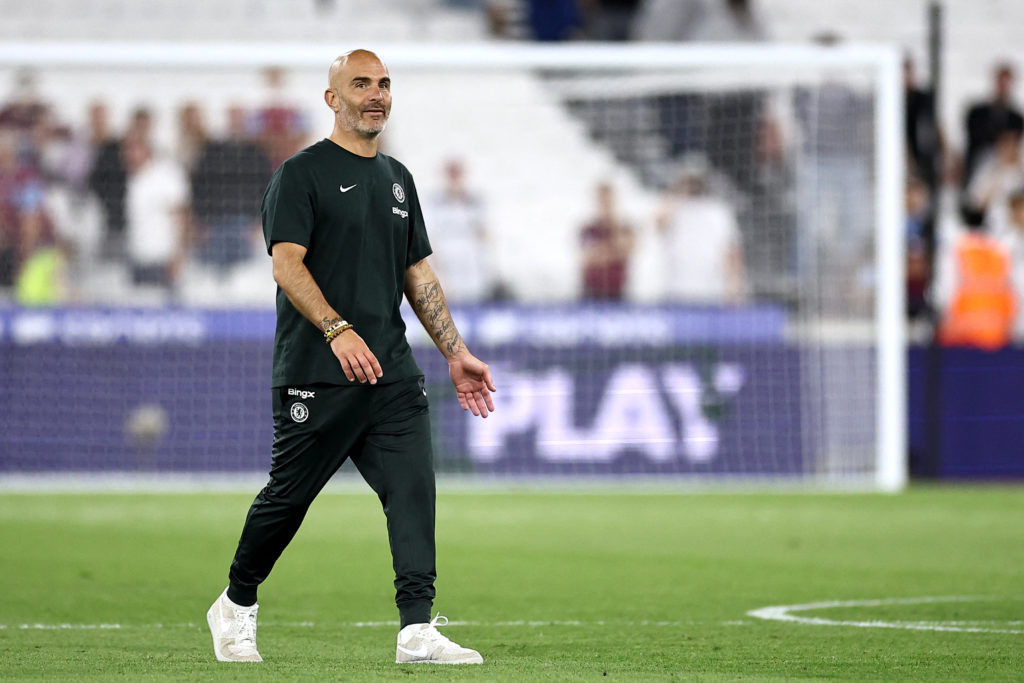 Enzo Maresca smiles after Chelsea vs West Ham