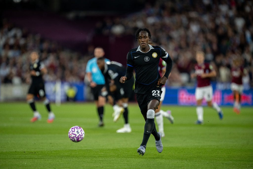Chelsea defender Trevoh Chalobah during the Premier League fixture away to West Ham at the London Stadium.