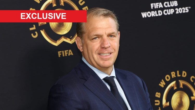 Todd Boehly looks on ahead of Chelsea FC v Paris Saint-Germain: Final - FIFA Club World Cup 2025
