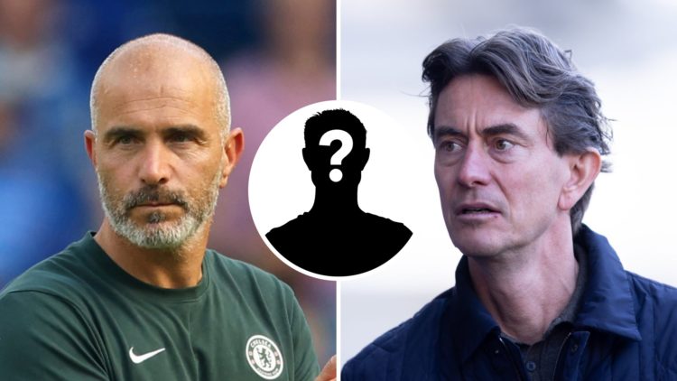 Picture one Enzo Maresca as the Chelsea manager during a pre-season match. Picture two Thomas Frank as the Brentford manager in a Premier League ga...