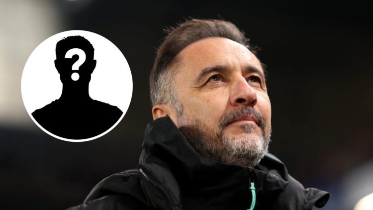 Wolverhampton Wanderers manager Vitor Pereira ahead of a Premier League match against Chelsea. Inset, mystery football player.