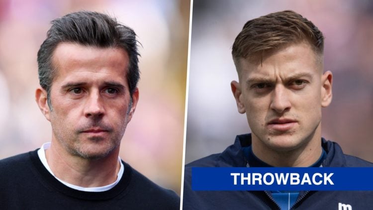 Picture one Fulham manager Marco Silva before the match against Crystal Palace. Picture two Liam Delap lines up ahead of Ipswich Town vs Newcastle ...