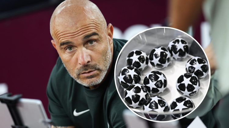 Enzo Maresca looks on during West Ham United v Chelsea - Premier League. A view of the draw balls during UEFA Champions League 2022/23 Round of 16 ...