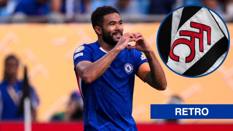 Reece James celebrates scoring during Benfica SL v Chelsea