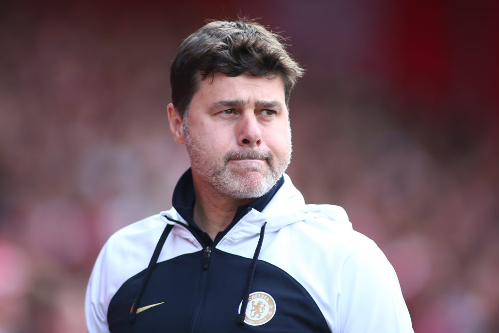 Mauricio Pochettino looks on during Nottingham Forest v Chelsea FC - Premier League
