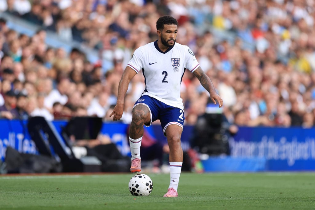 Reece James controls the ball during England v Andorra - FIFA World Cup 2026 Qualifier