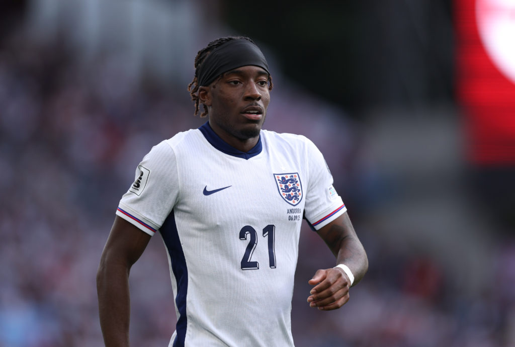 Noni Madueke looks on during England v Andorra - FIFA World Cup 2026 Qualifier