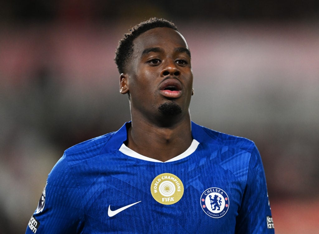 Jamie Gittens looks on during Brentford v Chelsea - Premier League