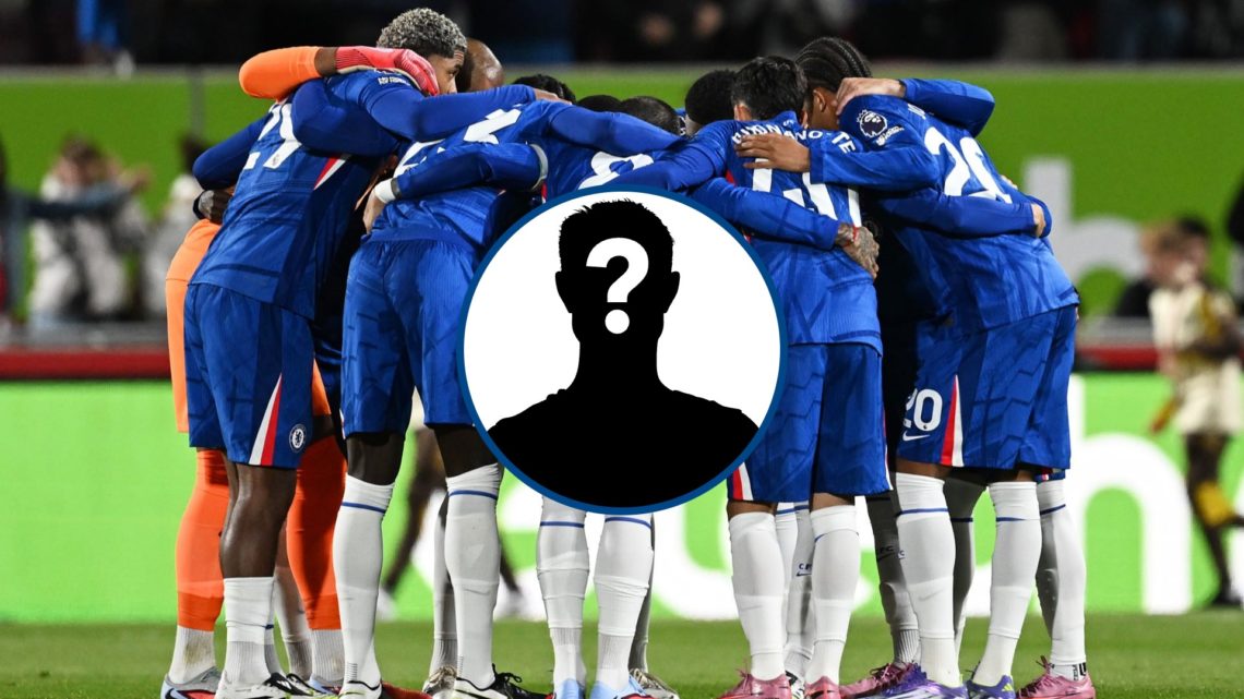 Chelsea players before Brentford game, inset mystery player
