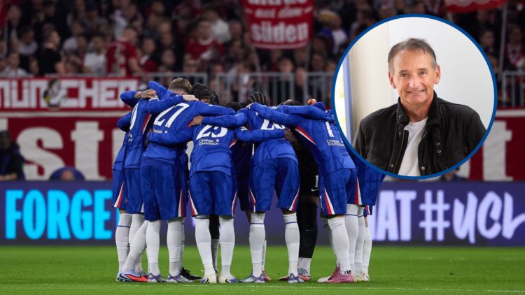 Chelsea players in huddle before Bayern Munich game, Pat Nevin at Edinburgh International Book Festival