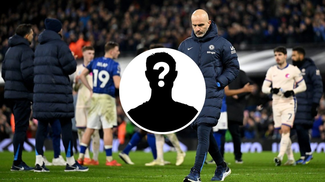 Enzo Maresca dejected after Chelsea's 2-0 loss to Ipswich Town, inset mystery player