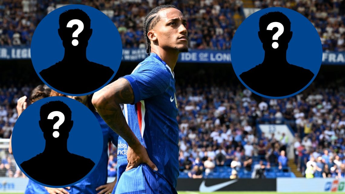 Joao Pedro of Chelsea looks on prior to the pre-season friendly match between Chelsea and AC Milan, inset mystery player x3