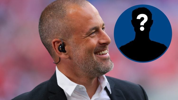 Chelsea legend Joe Cole at England game, inset mystery player