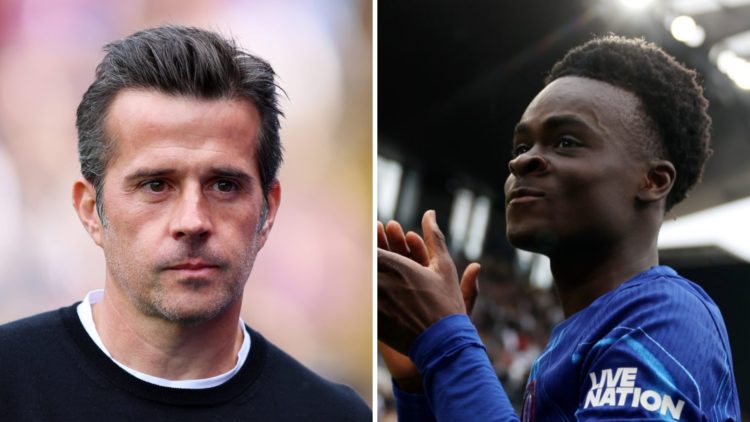 Picture one Fulham manager Marco Silva during a Premier League match against Crystal Palace. Picture two Chelsea attacker Tyrique George playing ag...