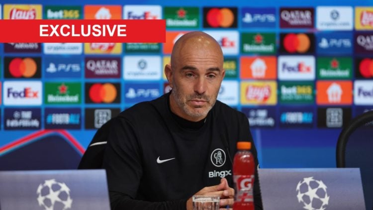 Enzo Maresca speaks to the media during Chelsea FC Press Conference - UEFA Champions League 2025/26