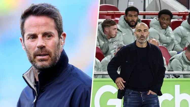 Jamie Redknapp looks on prior to Manchester City FC v AFC Bournemouth - Premier League. Enzo Maresca watches from the sideline during Brentford vs ...