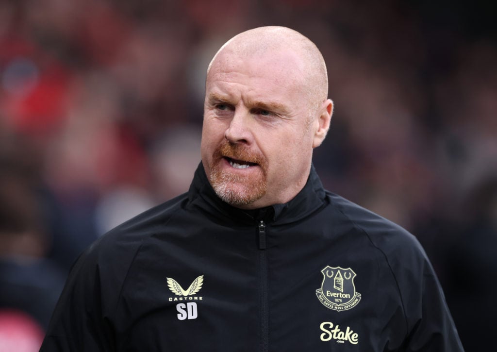 Sean Dyche, Manager of Everton looks on prior to the Premier League match between AFC Bournemouth and Everton FC