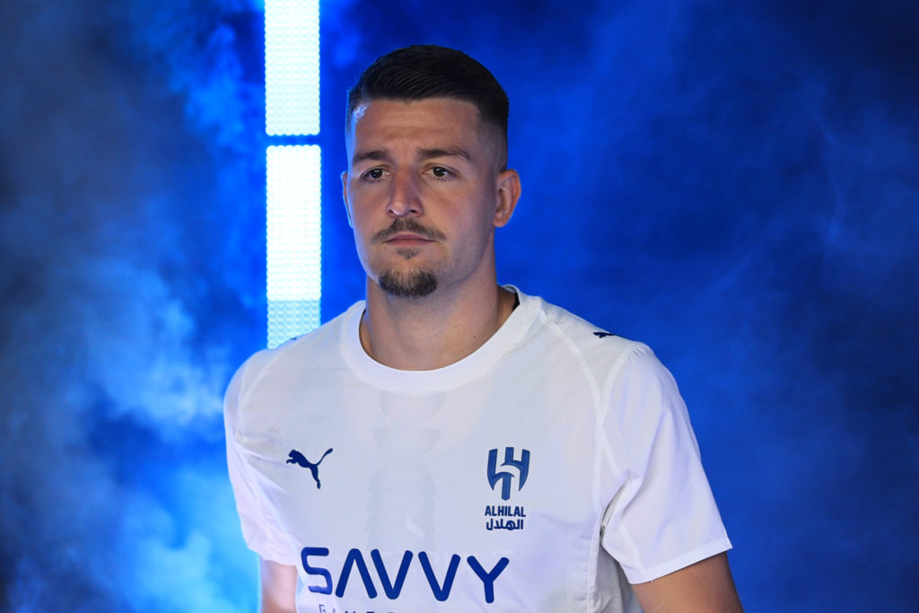 Sergej Milinkovic-Savic of Al-Hilal walks through the tunnel prior to FIFA Club World Cup game