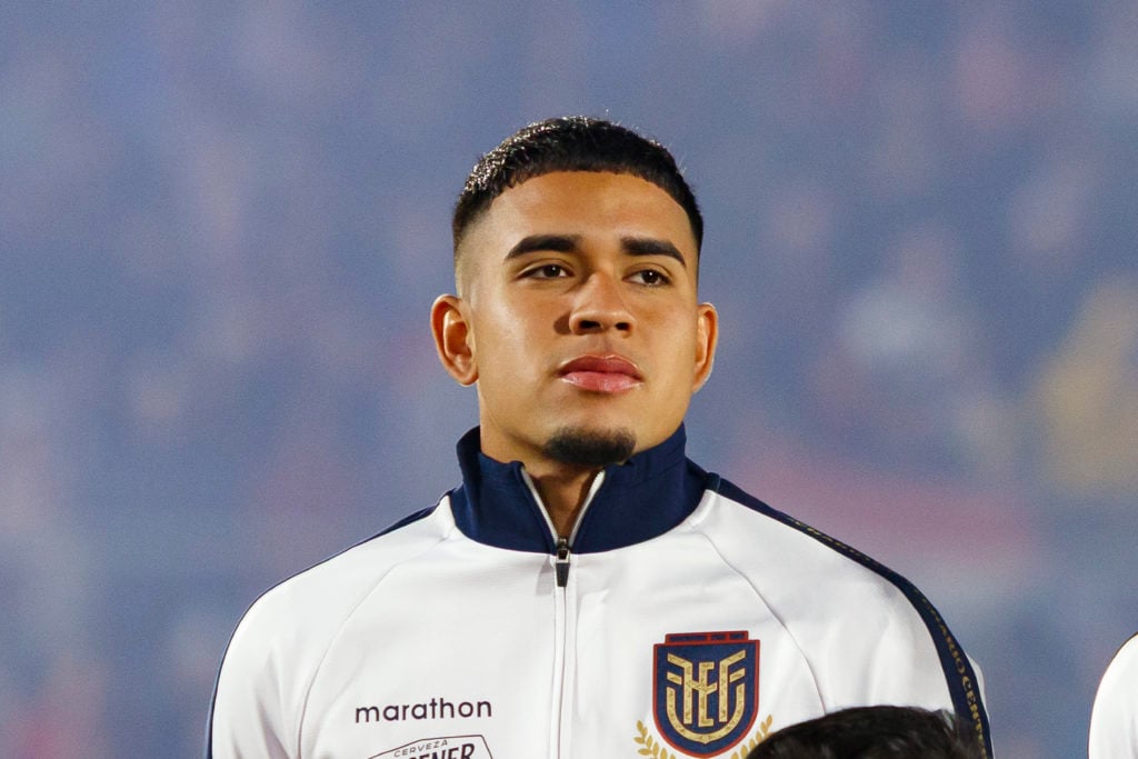 Kendry Paez looks on before Paraguay v Ecuador - FIFA World Cup 2026 Qualifier