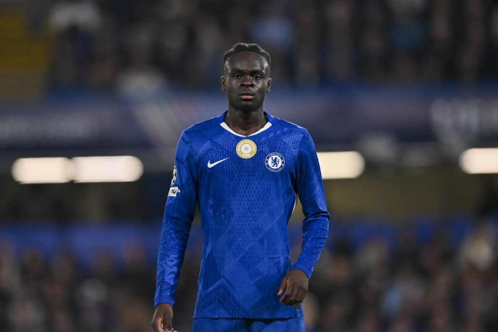 Chelsea winger Tyrique George during the Champions League match against Benfica.