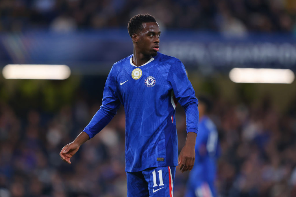 Jamie Gittens during Chelsea vs Benfica