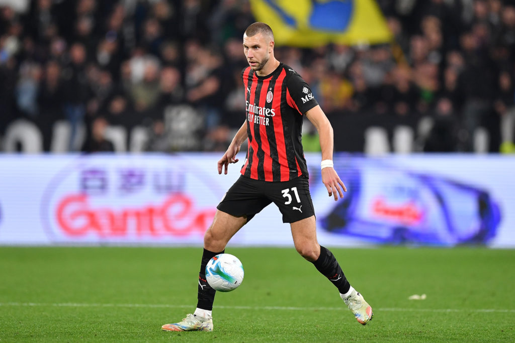 Strahinja Pavlovic during Juventus vs AC Milan