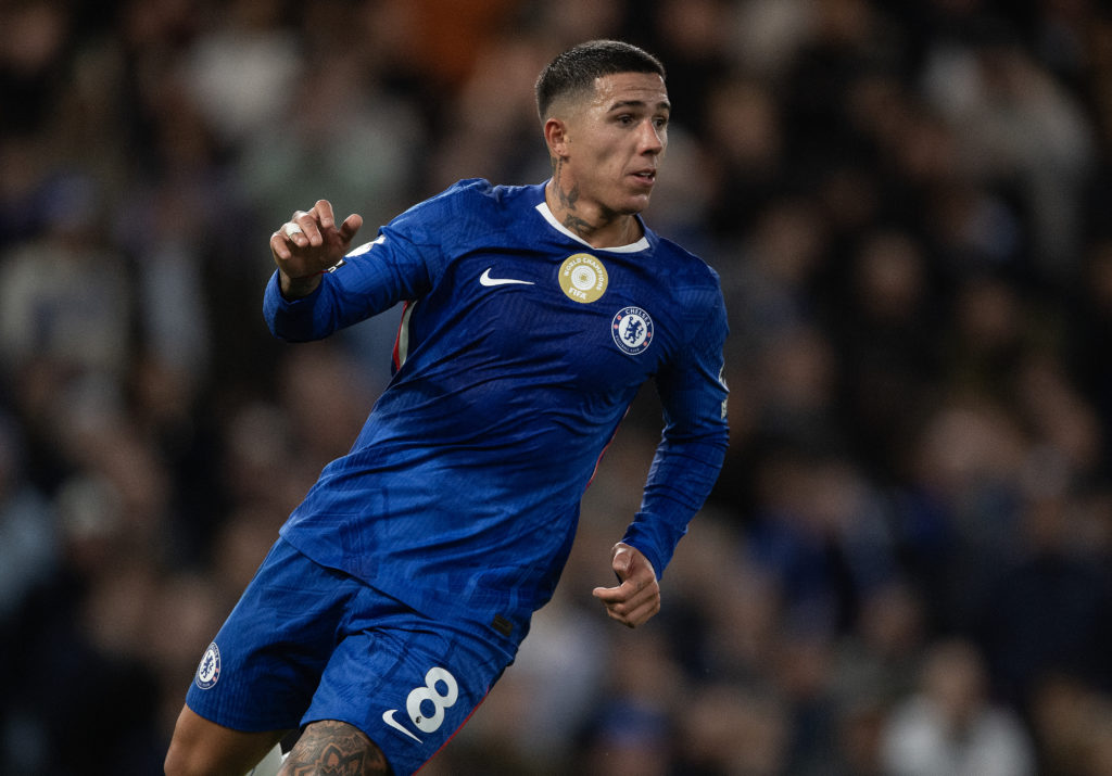 Enzo Fernandez during Chelsea vs Liverpool