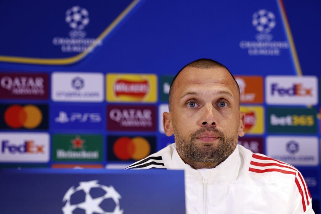 Ajax manager John Heitinga at press conference