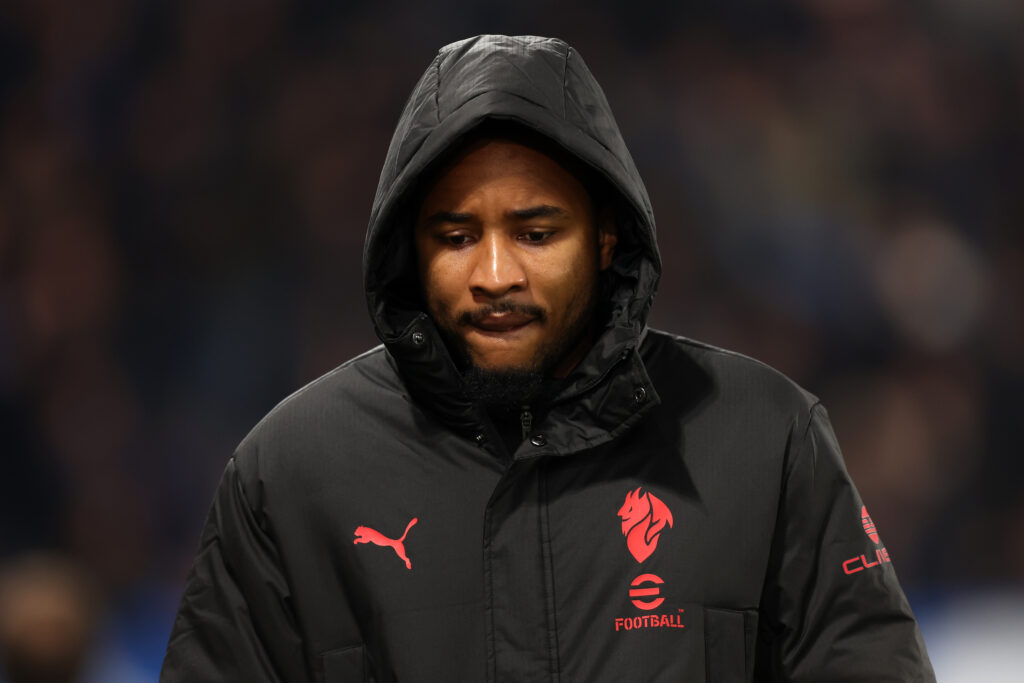 Christopher Nkunku at AC Milan match