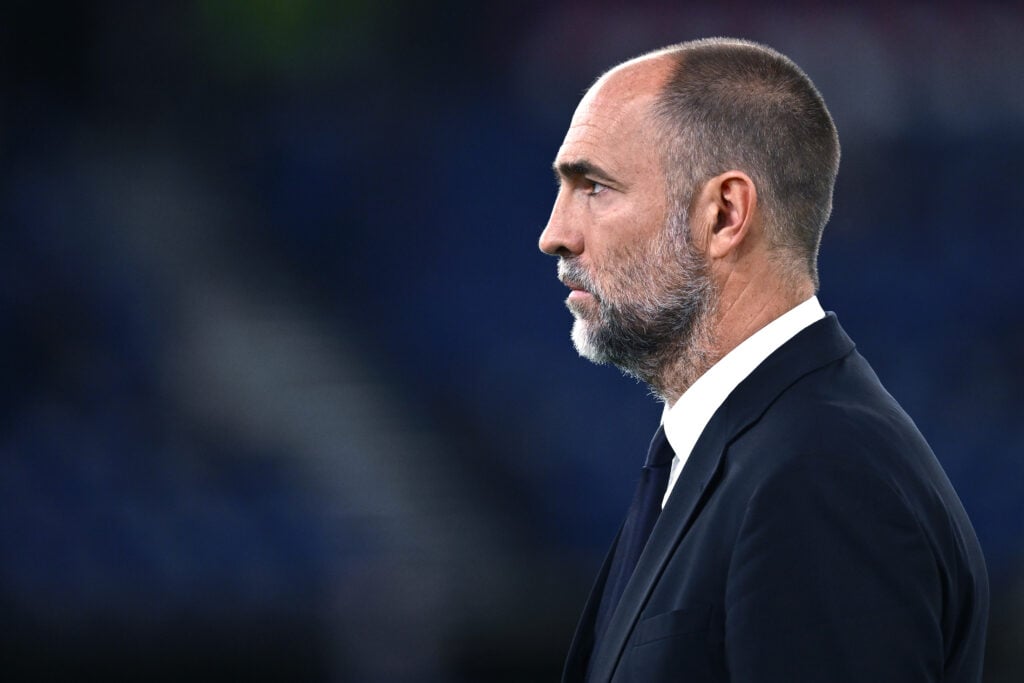 Igor Tudor of Juventus focusing on match