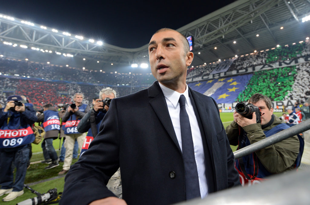 Chelsea head coach Roberto Di Matteo at the Champions League match against Juventus.