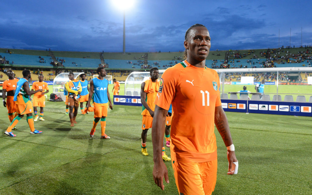 Didier Drogba during Ivory Coast vs Nigeria